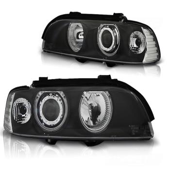 Scheinwerfer CCFL Angel Eyes für BMW 5er E39 Bj. 95-00 Schwarz
