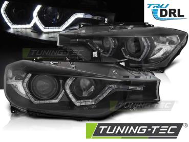 Scheinwerfer DRL LED Tagfahrlicht für BMW 3er F30 F31 Bj. 11-15 Schwarz