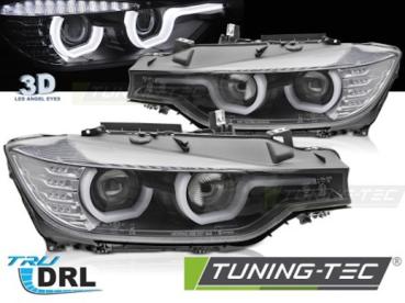 Scheinwerfer DRL LED Tagfahrlicht für BMW 3er F30 F31 Bj. 11-15 Schwarz