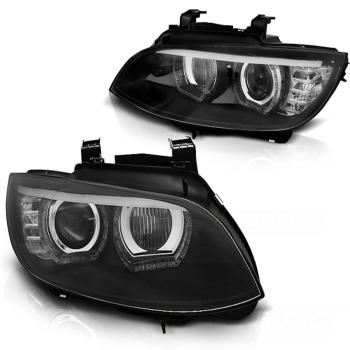 Xenon Scheinwerfer DRL LED Tagfahrlicht für BMW E92 E93 mit AFS 05-10 Schwarz