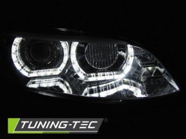 Xenon Scheinwerfer DRL LED Tagfahrlicht für BMW E92 E93 ohne AFS Bj. 05-10 Chrom