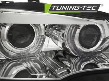 Xenon Scheinwerfer DRL LED Tagfahrlicht für BMW X5 E70 Bj. 07-10 Chrom AFS