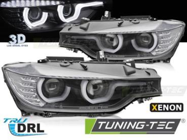 Xenon Scheinwerfer DRL LED Tagfahrlicht für BMW 3er F30 F31 Bj. 11-15 Schwarz