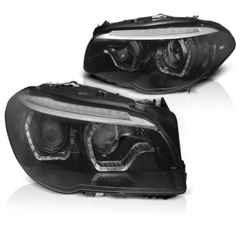 Scheinwerfer LED Angel Eyes für BMW 5er F10/F11 Lim./Touring 13-16 schwarz