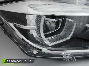 Voll LED Scheinwerfer Tagfahrlicht für BMW 3er F30 F31 Bj. 11-15 Schwarz