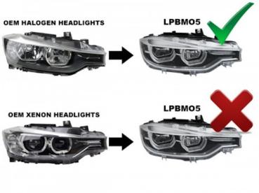 Voll LED Scheinwerfer Tagfahrlicht für BMW 3er F30 F31 Bj. 11-15 Schwarz