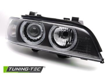 Xenon Angel Eyes Scheinwerfer für BMW 5er E39 Facelift (LCI) 00-03 schwarz