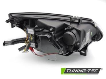 Xenon Scheinwerfer Angel Eyes für BMW 5er E60 E61 Bj. 03-04 Schwarz LED Blinker