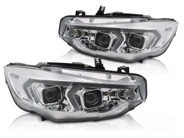 Xenon LED Tagfahrlicht Scheinwerferset für BMW 4er F32/F33 Coupe/Cabrio 13-17 chrom