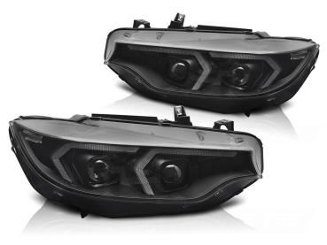 Xenon LED Tagfahrlicht Scheinwerferset für BMW 4er F32/F33 Coupe/Cabrio 13-17 schwarz