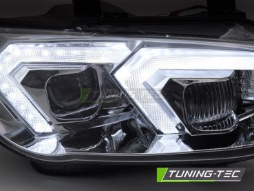 Xenon LED Tagfahrlicht Scheinwerferset für BMW 3er Coupe/Cabrio E92/E93 LCI 10-13 chrom