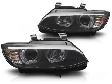 3D Xenon LED Tagfahrlicht Angel Eyes Scheinwerfer für BMW 3er Coupe/Cabrio E92/E93 06-10 schwarz