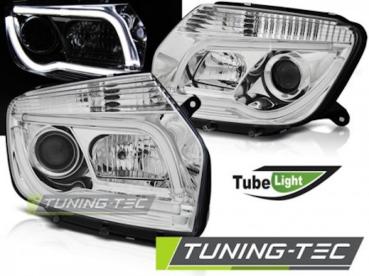 Scheinwerfer LED Tagfahrlicht Optik für Dacia Duster Bj. 10-14 Chrom LTI