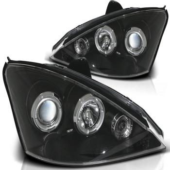 Scheinwerfer Angel Eyes für Ford Focus MK1 Bj. 98-01 Schwarz