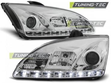 LED Tagfahrlicht Design Scheinwerfer für VW Passat B7 10-14 schwarz