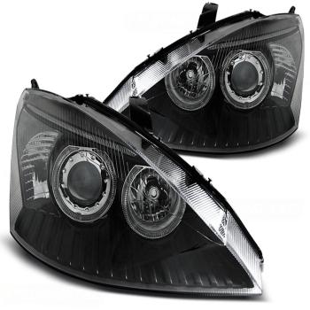 Scheinwerfer Angel Eyes für Ford Focus MK1 Bj. 98-01 Schwarz