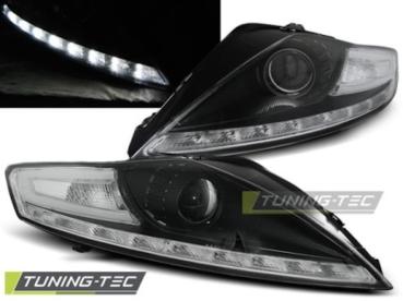 Scheinwerfer LED Tagfahrlicht Optik für Ford Mondeo MK4 Bj. 07-10 Schwarz