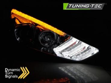 Scheinwerfer DRL LED Tagfahrlicht für Ford Focus 3 15-18 Chrom mit dynamische Blinker