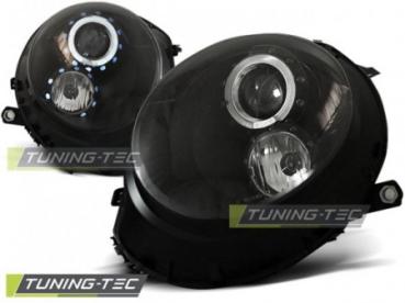 Scheinwerfer Angel Eyes für Mini One Cooper Bj. 06-14 Schwarz