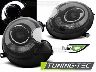 Scheinwerfer LED Tagfahrlicht Optik für Mini One Cooper Bj. 06-14 Schwarz LTI