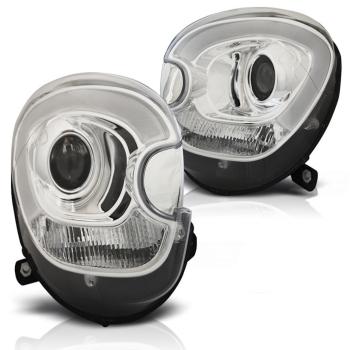 Scheinwerfer LED Tagfahrlicht Optik für Mini Countryman R60 Paceman R61 Bj. 10-14 Chrom LTI