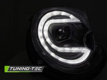 Scheinwerfer LED Tagfahrlicht Optik für Mini One Cooper Bj. 06-14 Schwarz LTI