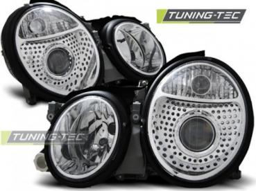 Klarglas Scheinwerfer für Mercedes Benz CLK W208 97-02 chrom
