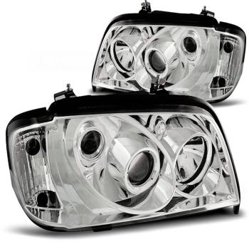 Klarglas Scheinwerfer für Mercedes Benz C-Klasse W202 93-00 chrom