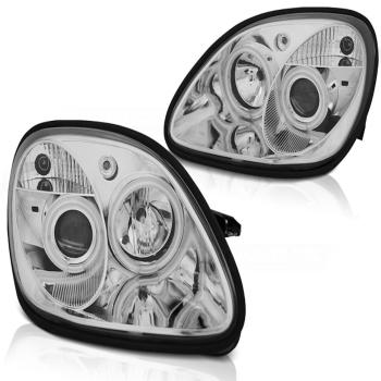 Scheinwerfer CCFL Angel Eyes für Mercedes SLK R170 Bj. 96-04 Chrom