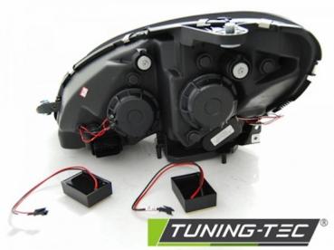 Scheinwerfer LED Tagfahrlicht Optik für Mercedes C-Klasse W204 07-10 Chrom LTI