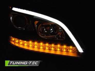 LED Tagfahrlicht Scheinwerfer für MB ML W164 05- schwarz dynamischem LED Blinker