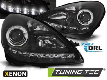 Xenon Scheinwerfer DRL LED Tagfahrlicht für Mercedes SLK R171 Bj. 04-11 Schwarz