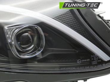 Scheinwerfer DRL LED Tagfahrlicht für Mercedes C-Klasse W205 Bj. 14-18 Schwarz