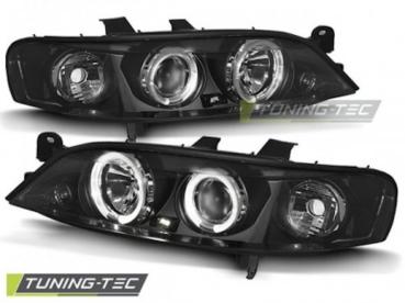 Scheinwerfer Angel Eyes für Opel Vectra B Bj. 95-98 Schwarz