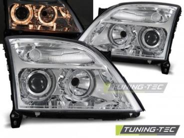 Scheinwerfer Angel Eyes für Opel Vectra C / Signum Bj. 02-05 Chrom