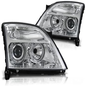 Scheinwerfer Angel Eyes für Opel Vectra C / Signum Bj. 02-05 Chrom