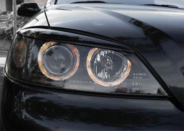 Scheinwerfer Angel Eyes für Opel Astra G Bj. 98-05 Schwarz
