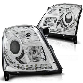 Xenon Scheinwerfer DRL LED Tagfahrlicht für Opel Vectra C / Signum 02-05 Chrom