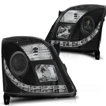 Xenon Scheinwerfer DRL LED Tagfahrlicht für Opel Vectra C / Signum 02-05 Schwarz