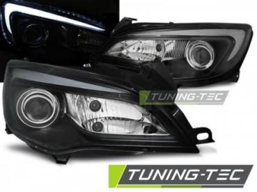 Scheinwerfer DRL LED Tagfahrlicht für Opel Astra J Bj. 09-15 Schwarz LTI
