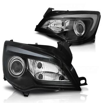 Scheinwerfer DRL LED Tagfahrlicht für Opel Astra J Bj. 09-15 Schwarz LTI