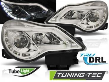 Scheinwerfer DRL LED Tagfahrlicht für Opel Corsa D Bj. 11-14 Chrom LTI