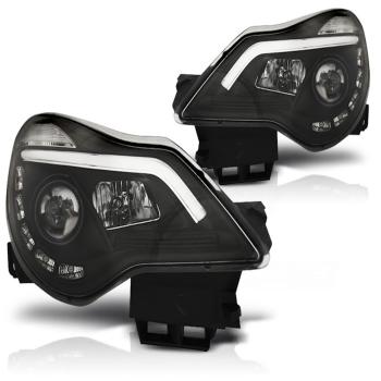 Scheinwerfer DRL LED Tagfahrlicht für Opel Corsa D Bj. 11-14 Schwarz LTI