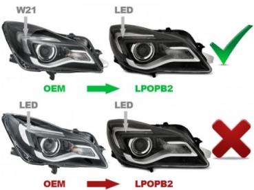 Scheinwerfer DRL LED Tagfahrlicht für Opel Insignia Bj. 13-17 Schwarz