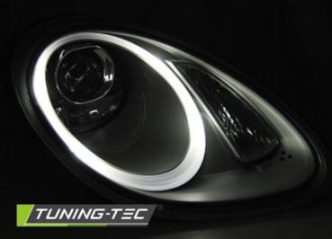 Xenon Scheinwerfer LED Tagfahrlicht Optik für Porsche Boxster 987 Cayman 987c