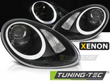 Xenon Scheinwerfer LED Tagfahrlicht Optik für Porsche Boxster 987 Cayman 987c