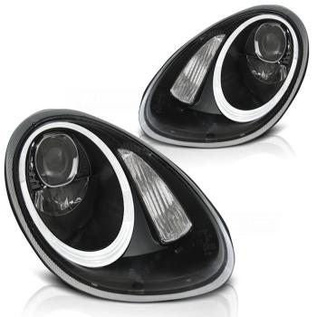 Xenon Scheinwerfer LED Tagfahrlicht Optik für Porsche Boxster 987 Cayman 987c