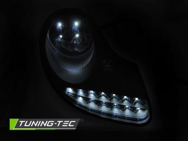 Scheinwerfer LED Tagfahrlicht Optik für Porsche Boxster 986 911 996 Schwarz Matt