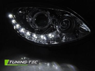 Scheinwerfer LED Tagfahrlicht Optik für Renault Twingo Bj. 07-11 Chrom