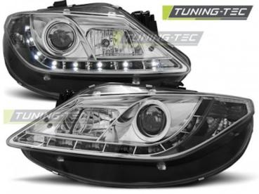 Scheinwerfer LED Tagfahrlicht Optik für Seat Ibiza 6J Bj. 08-12 Chrom